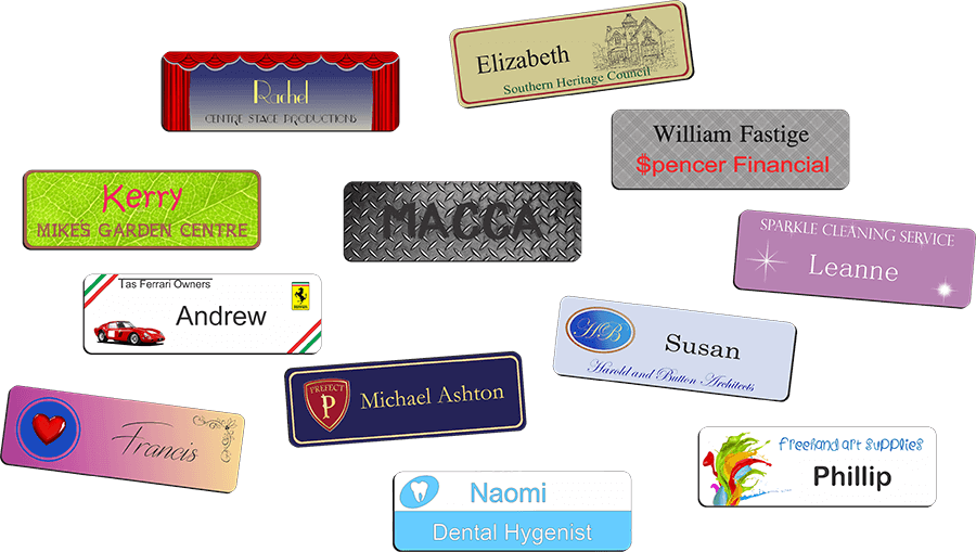 Tasman Key Service engrave name badges